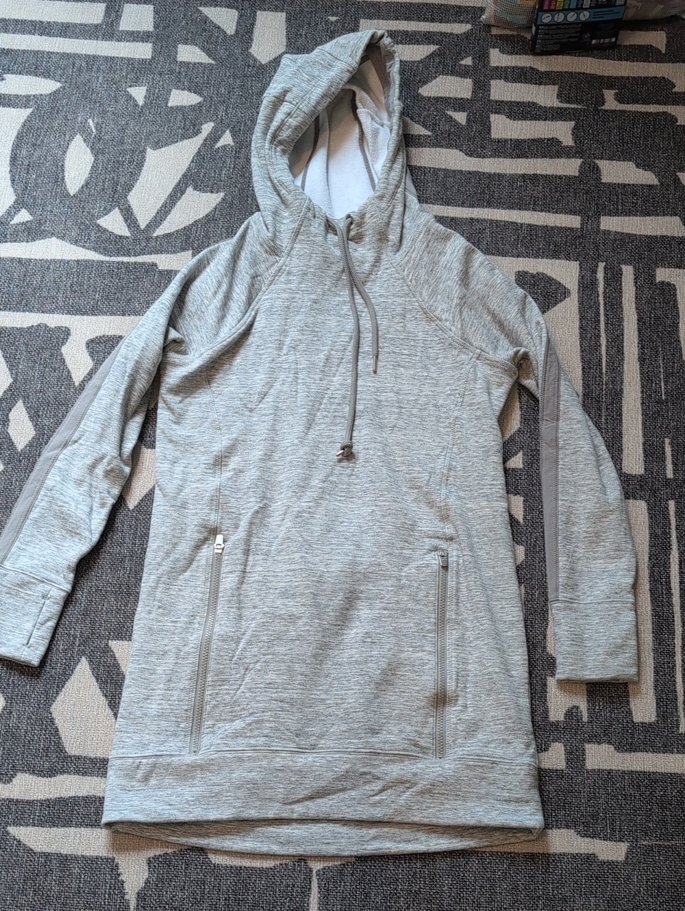 Gray Athleta Hooded Dress
